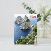 Faraglioni stacks, Capri, Italien Postkarte (Stehend Vorderseite)