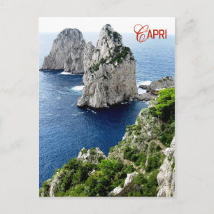 Faraglioni stacks, Capri, Italien Postkarte