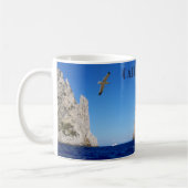 Faraglioni-Stapel, Insel Capri - Neapel - Italien Kaffeetasse (Links)