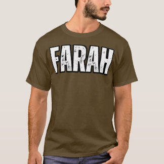 Farah Name Geschenk Geburtstag Feiertag Jahrestag T-Shirt