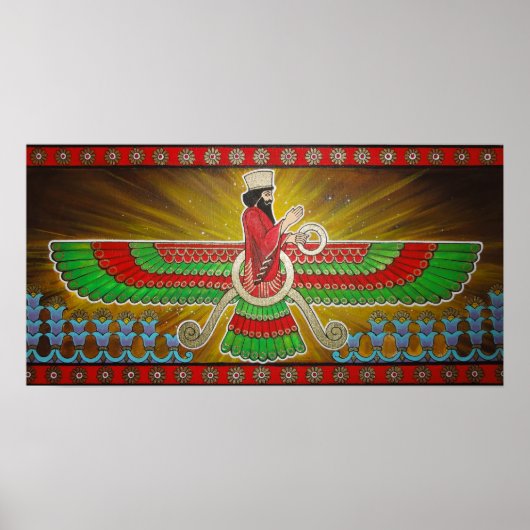 Faravahar Painting Poster (Vorne)