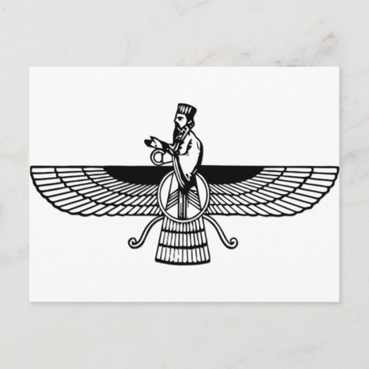 Faravahar Postkarte (Vorderseite)