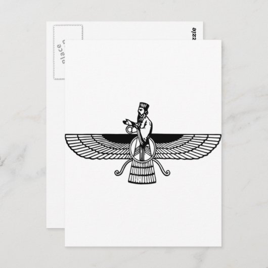 Faravahar Postkarte (Vorne/Hinten)