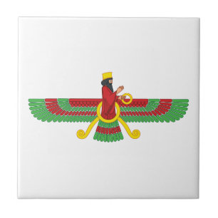 Faravahar Symbol Fliese