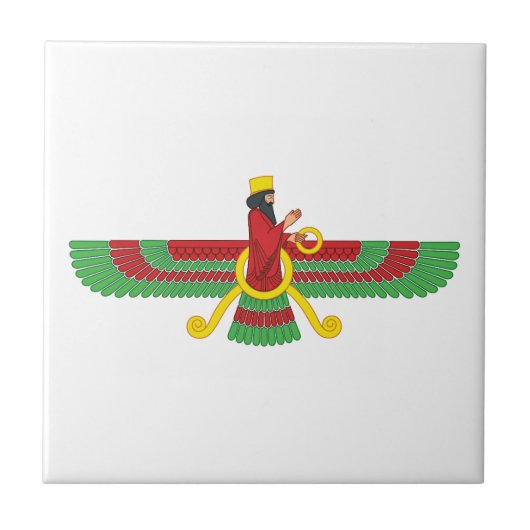 Faravahar Symbol Fliese (Vorderseite)