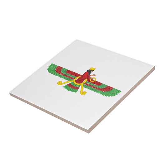 Faravahar Symbol Fliese (Seite)