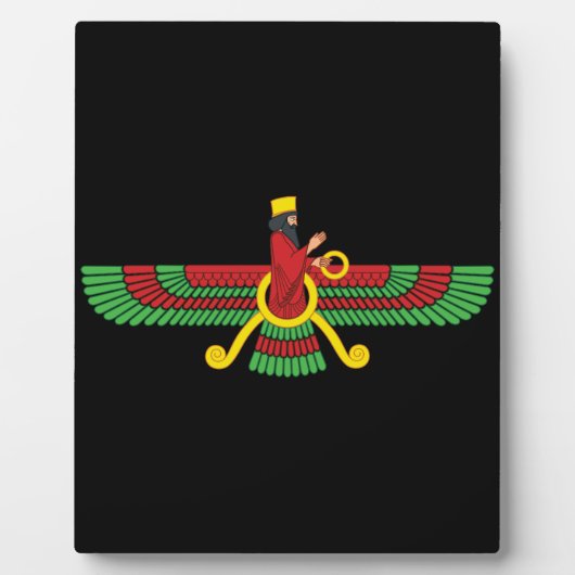 Faravahar-Symbol Fotoplatte (Vorderseite)