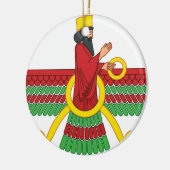 Faravahar Symbol Keramikornament (Links)