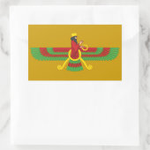 Faravahar Symbol Rechteckiger Aufkleber (Tasche)