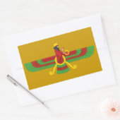 Faravahar Symbol Rechteckiger Aufkleber (Umschlag)