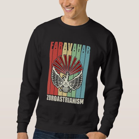 Faravahar Zoroastrianism Zarathustra Symbol philos Sweatshirt (Vorderseite)