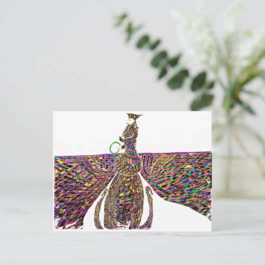 Faravir Psychedelic Postkarte (Stehend Vorderseite)