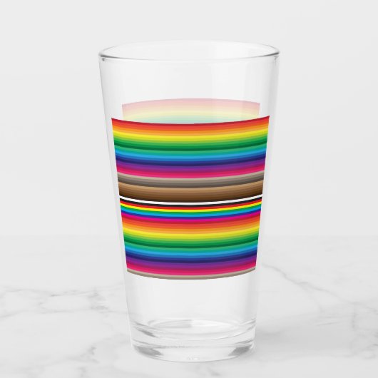 Farb-Armbanduhr Regenbogen Glas (Vorderseite)