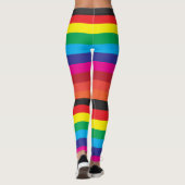 Farb-Armbanduhr Regenbogen Leggings (Rückseite)