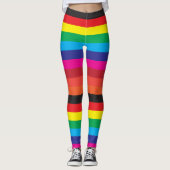 Farb-Armbanduhr Regenbogen Leggings (Vorderseite)