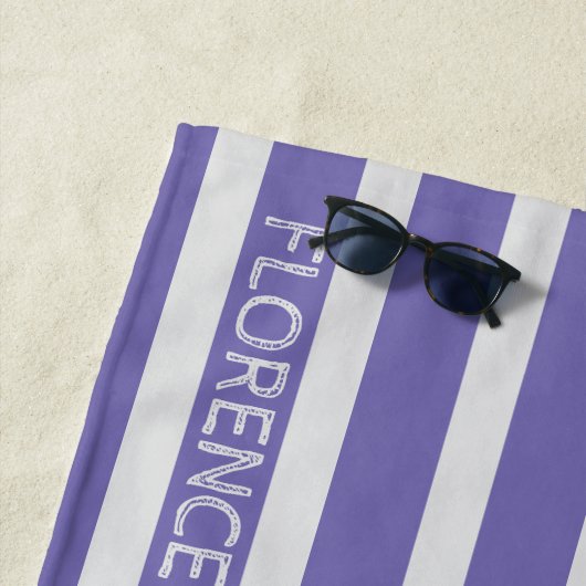 Farb-Cabana-Streifen von Periwinkle - Handtuch (Beispiel)