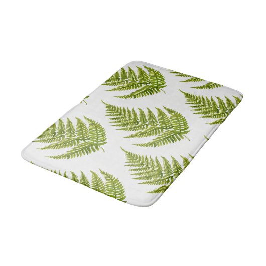 Farb-Farn-Muster Badematte (Schrägansicht)