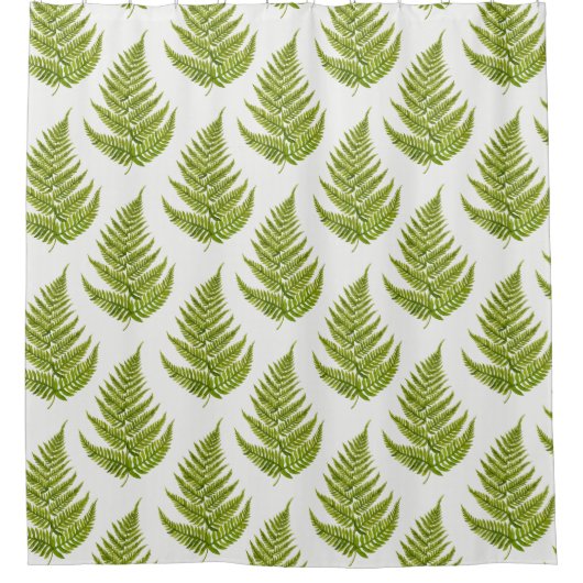 Farb-Farn-Muster Duschvorhang (Vorderseite)