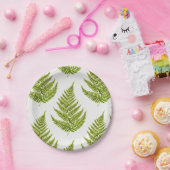 Farb-Farn-Muster Pappteller (Party)