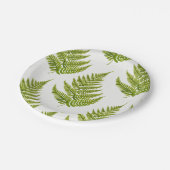 Farb-Farn-Muster Pappteller (Schrägansicht)