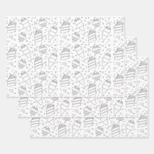 Farb-It-Yourself-Sweet-Leckereien für Bauernfreund Geschenkpapier Set