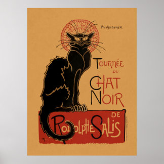 Farb-Lithografie der Tournée du Chat Noir Poster