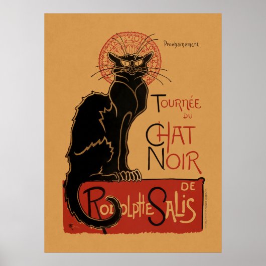 Farb-Lithografie der Tournée du Chat Noir Poster (Vorne)