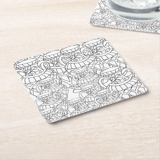 Farb-mir-Vasen Untersetzer (angewinkelt)