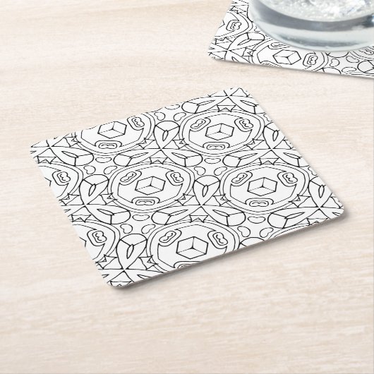 Farb-mir-Würfel Untersetzer (angewinkelt)