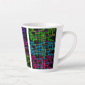 Farb-Neon-Muster Milchtasse (Rechts)