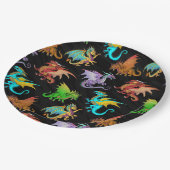 Farb-Regenbogenschule Pappteller (Schrägansicht)