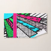 Farb-Splash Fanburst Personalisiert | Dink Well Handtuch (Handtuch)