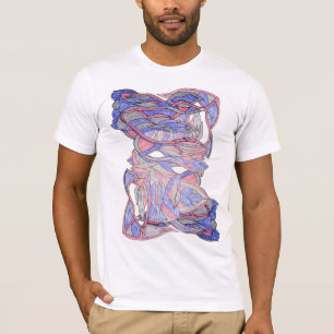 Farb-Splash Herren Grafik T-Shirt