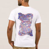 Farb-Splash Herren Grafik T-Shirt (Rückseite)