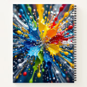 Farb-Splash-Notizbuch Notizblock (Rückseite)