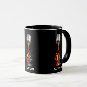 Farb-Spritz-Kanonen-Kunst Tasse (VorderseiteRechts)