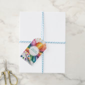 Farb-Spritz-Kunst-Geburtstagsfeier Geschenkanhänger (Mit Garn)