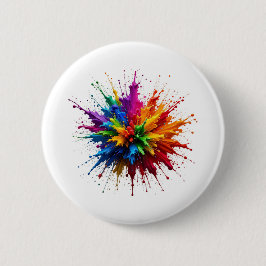 Farb-Spritzer abstrakte Kunst Pin Button Abzeichen