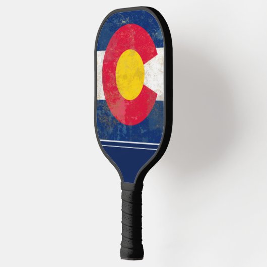 Farb-State-Flag-Monogramm Pickleball Schläger (Links)