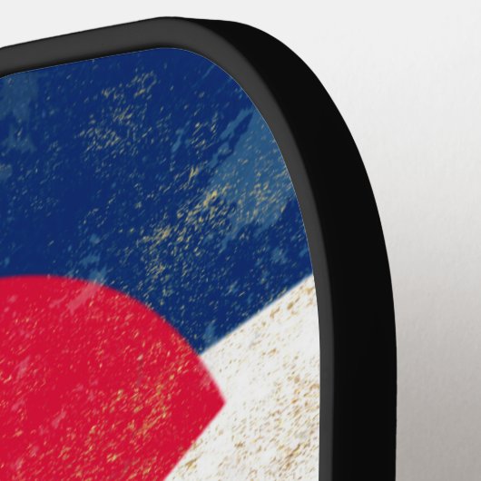 Farb-State-Flag-Monogramm Pickleball Schläger (Linke Seite)