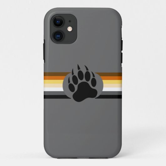 Farb-Streifen und Bärenpfeife Case-Mate iPhone Hülle (Rückseite)