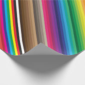 Farb-Swatch Regenbogen diagonal Geschenkpapier (Ecke)