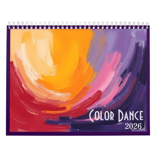 Farb-Tanz 2026 Abstrakter Kunstkalender Kalender (Titelbild)