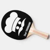 Farb- u. Textping pong Paddel des Koch Tischtennis Schläger (Seitenansicht)