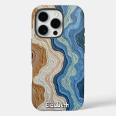 Farb- und Texturwellen auf der Leinwand Case-Mate iPhone Hülle (Rückseite)