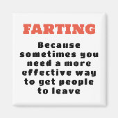 Farb - Wirksamerer Weg - schwarz auf weiß Magnet (Vorne)