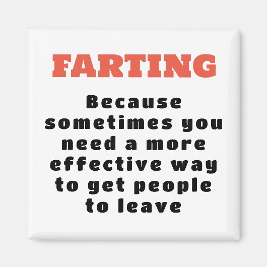 Farb - Wirksamerer Weg - schwarz auf weiß Magnet (Vorne)