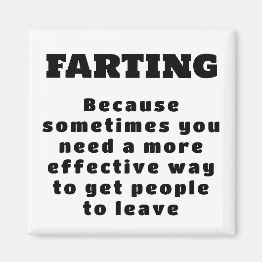 Farb - Wirksamerer Weg - schwarz auf weiß Magnet (Vorne)