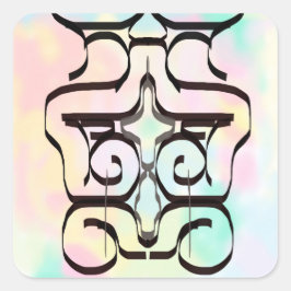 Farbabbildungen Quadratischer Aufkleber