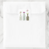 Farbabbildungen Quadratischer Aufkleber (Tasche)